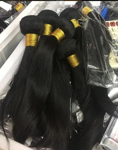 

8a Grade Hot Sale Brazilian straight Remy Hair Bundles Straight Hair
