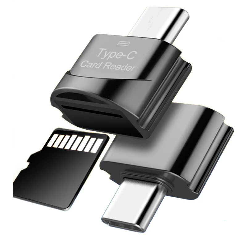 Logo Custom OTG Type C Card Reader USB C TF Cardreader Type C To Micro SD Card Reader For iPhone15 Macbook Samsung S23 22 Xiaomi
