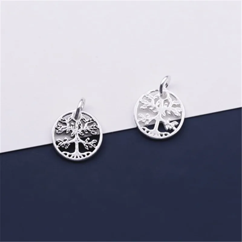 Hot Sales 925 Sterling Silver Fashion Hollow Out Tree of Life Jewelry Necklace Bracelet Charms