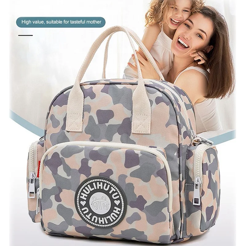 

custom printed logo small size shoulder handbag backpack woterpeoof momy nappy diapers bag, Customized colors