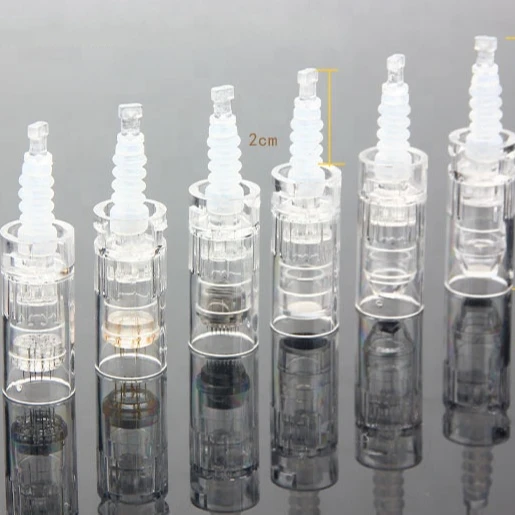 

Microneedle Cartridge Needle Individual Sterilized Needle Cartridge for Micro Needle Dr Pen, Transparent