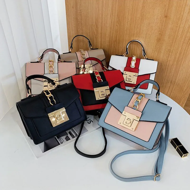 

2022 Hot sale fashion pu leather women hand bags luxury ladies shoulder crossbody bag designer purses and handbag, 6colors