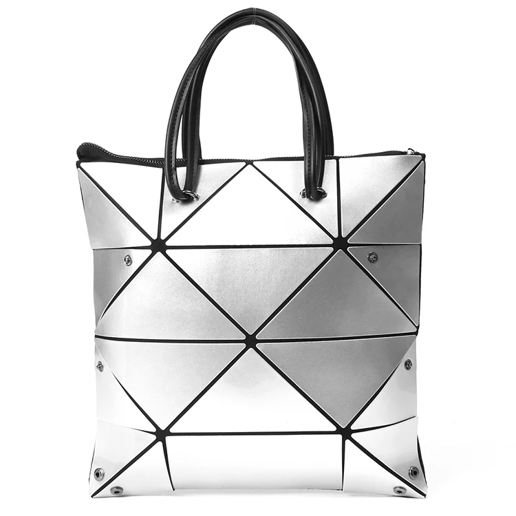 

low moq China manufacture oversized elegant handbags for women, Black ,silver,white