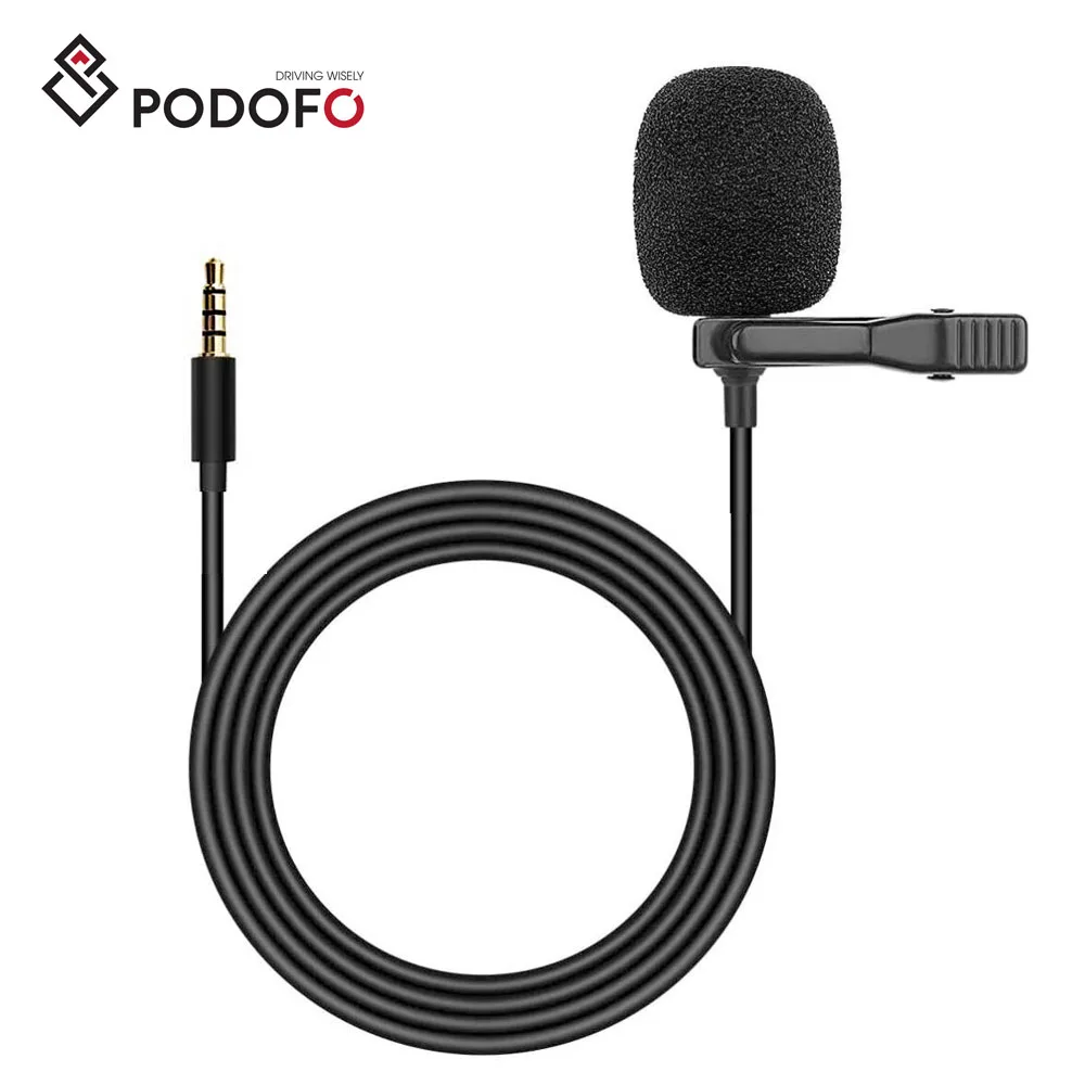 

High Quality Portable 3.5mm Lavalier Microphone Handsfree Mini Audio Mic for Car Radio Stereo PC Laptop Speakers Universal