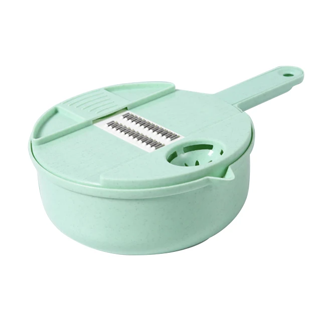 

Household decomposition machine multi-functional plastic material cutting potatoes workpiece cutting vegetables, Light green