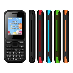 GSM 2G Feature Cellular Mobile Bar Phone Handphone Handset Cellphone Telephone Phones with Basic 1.77 Inch Screen and Dual SIM