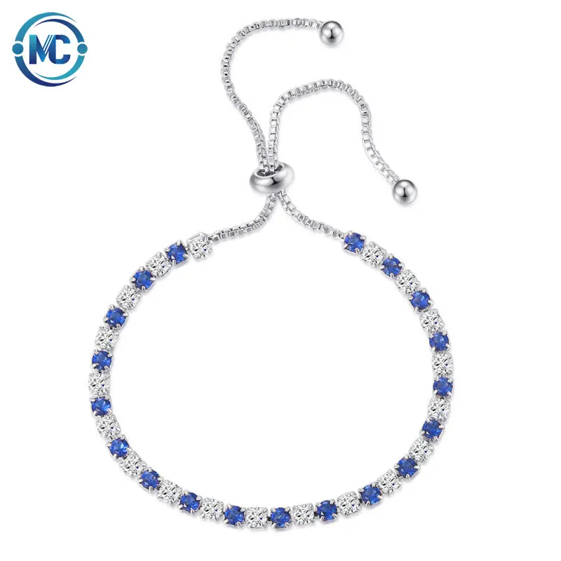 

2021 Hot sale copper Fashion Adjustable Rhinestone Full diamond bracelet for Women