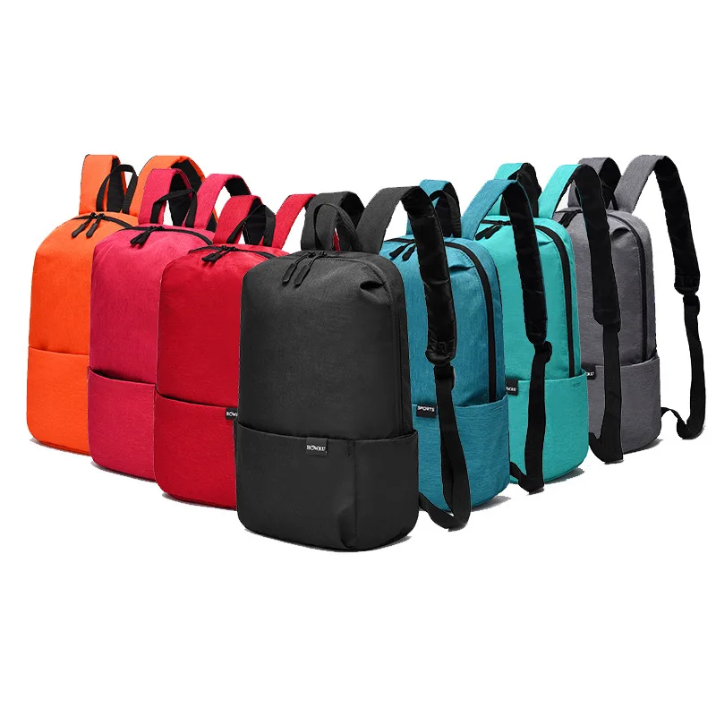 Simple Casual Shoulder Bag Nylon Multifunctional College Girls Bag Notebook Bag Travel Backpack