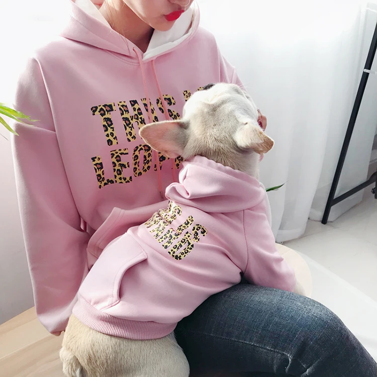 

Wholesale 100% cotton Pet Hoodies Types Pet and human matching clothes Pet Supplier