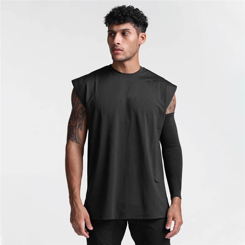 Mens Mesh Running Vest Quick-drying Bodybuilding Fitness Muscle Sleeveless Shirt Wide Shoulder Gym Tank Top Fitness Sport Tees