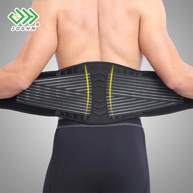 

Adjustable Waist Support Belt Lumbar Back Support Exercise Belts Brace Slimming Belt Waist Trainer, Black