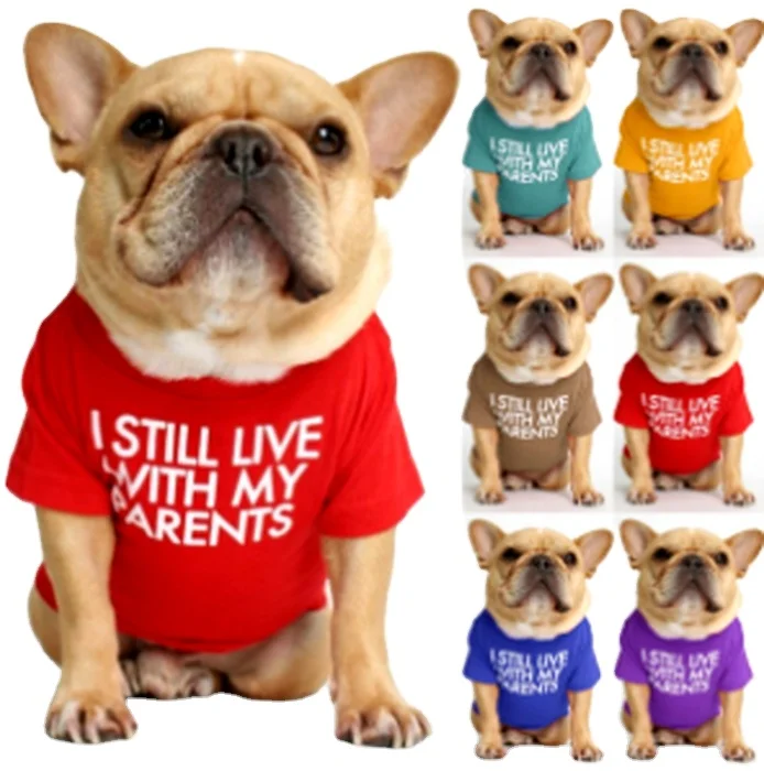 

2021 best selling dog clothing factory wholesale customization Dog t Shirt, Mix color