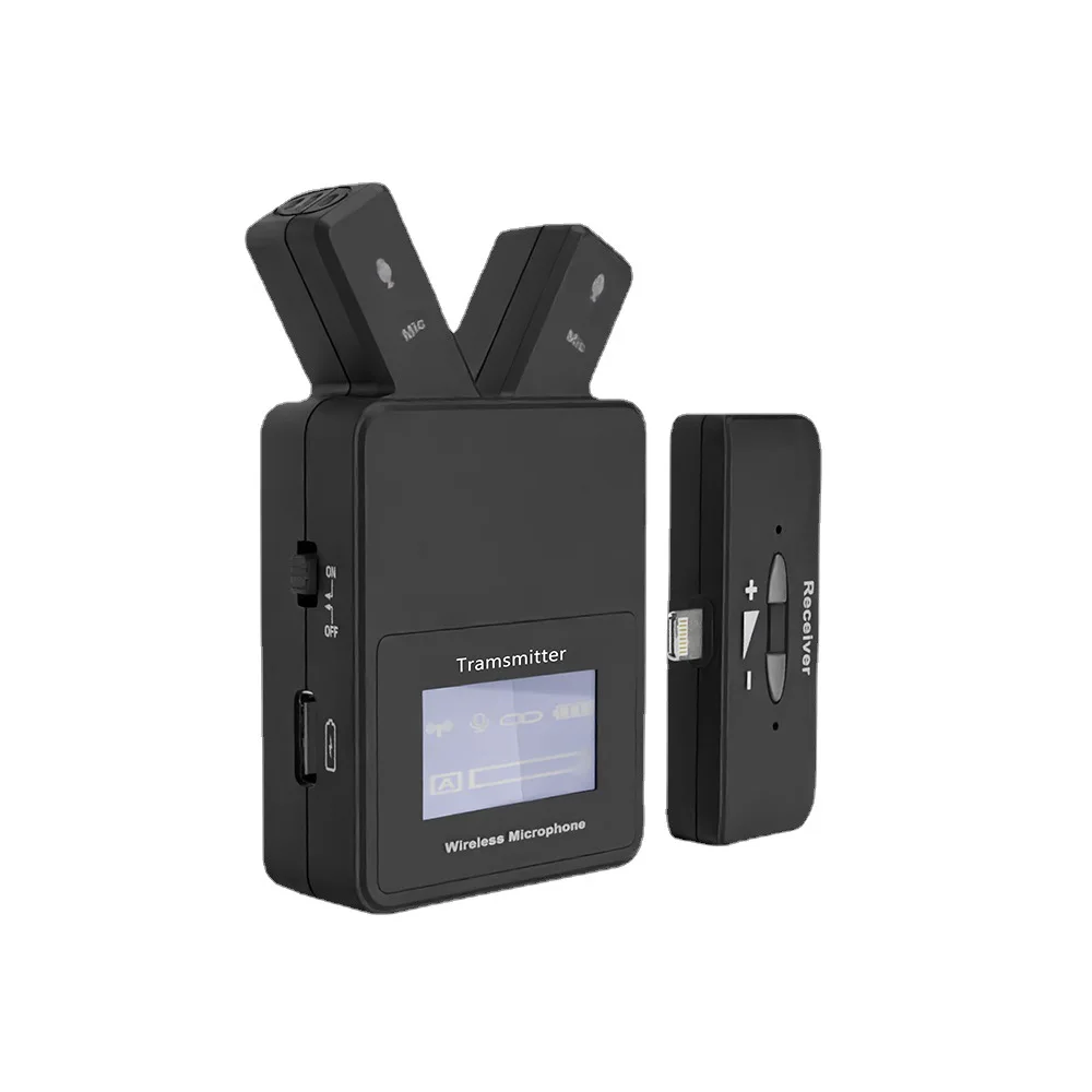 

Wholesable 2.4G Digital Wireless Microphone Collar/Lapel/Lavalier Microphone for Lightning Smartphone/Apple Device with OTG