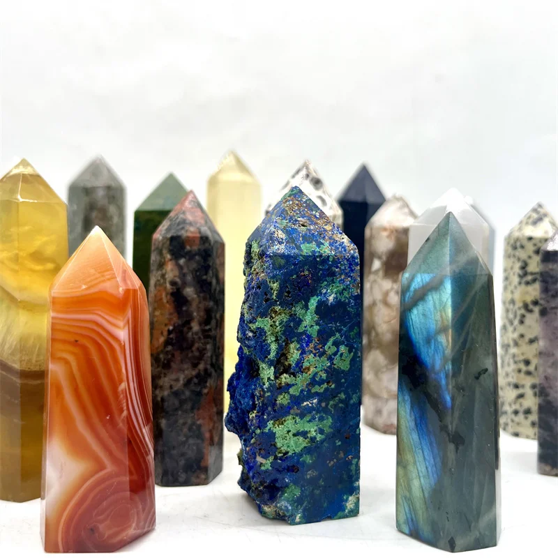 

Wholesale Natural Quartz Crystal Stone Healing Spiritual Crystal Tower Point For Meditation