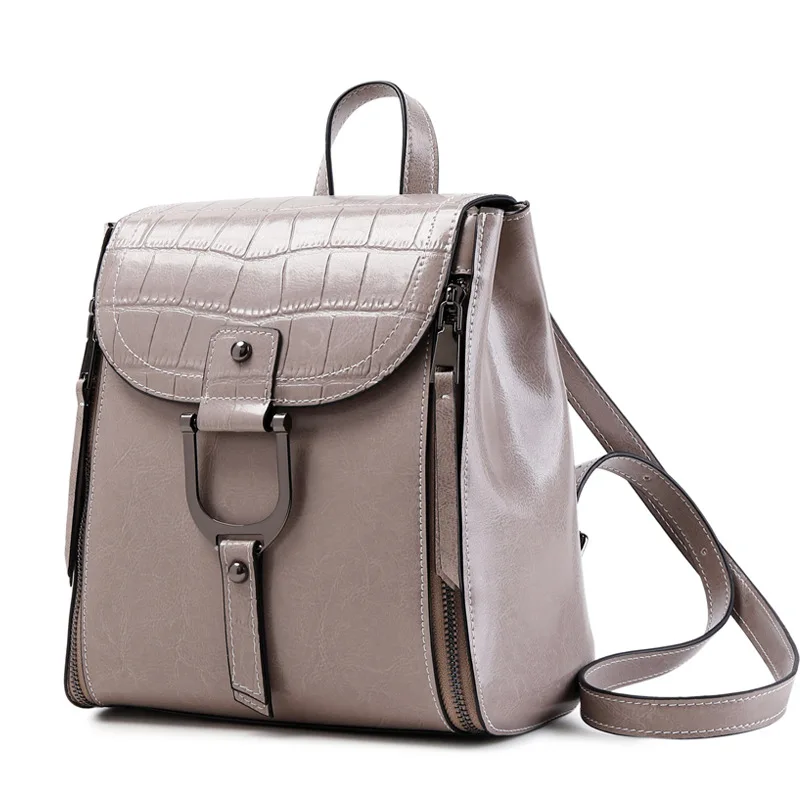 

2021 New Arrivals Trendy Ladies Shoulder Bag Women Fashion Backpack Genuine Leather Purses And Handbags