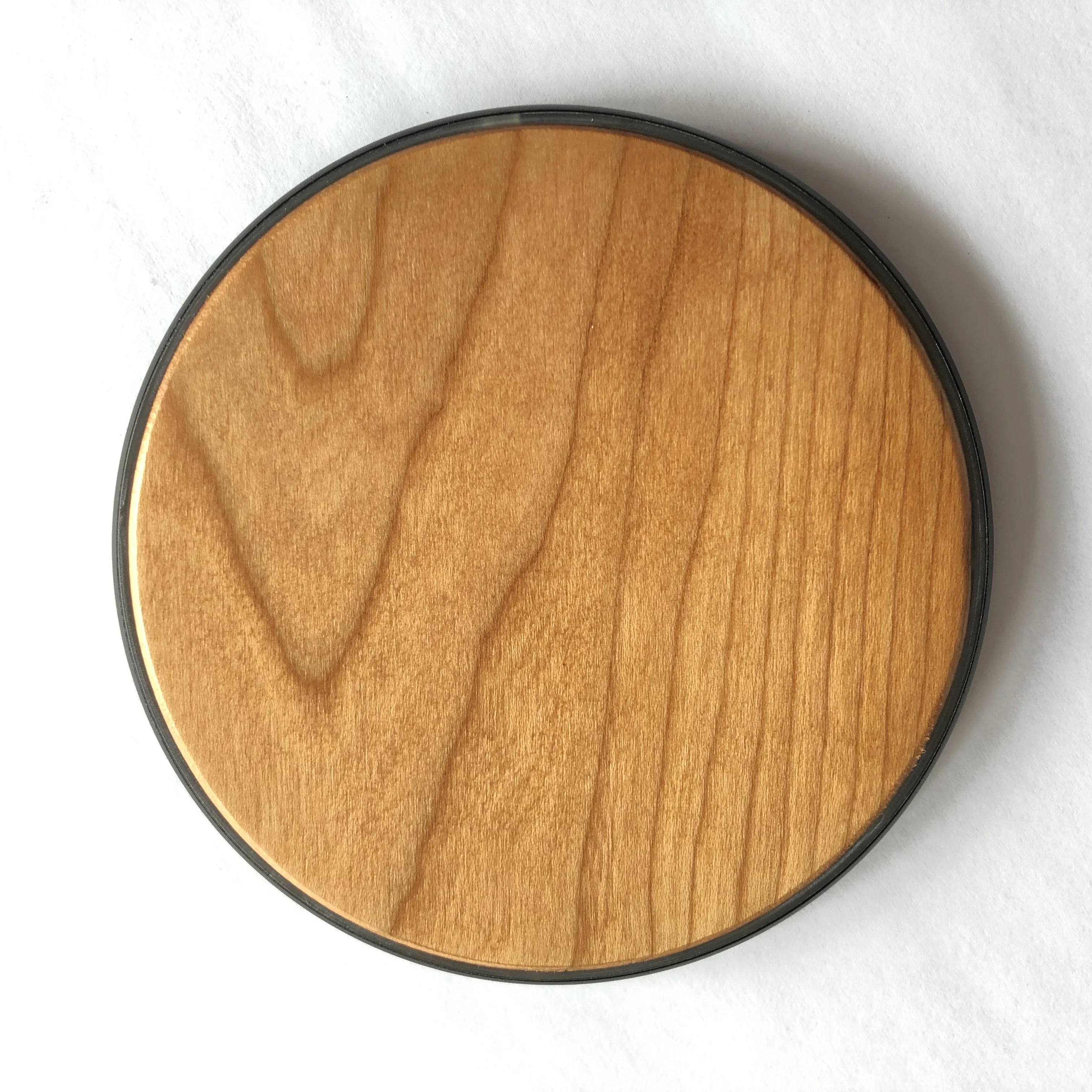 
New Design Natural Wood bamboo Wireless Charger For Mobile Phone Wooden Fast Wireless Charging Pad 