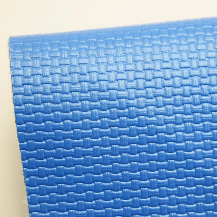 Wholesale Basket Weave Embossing PVC Leather for Car Seat Leather Message Chair