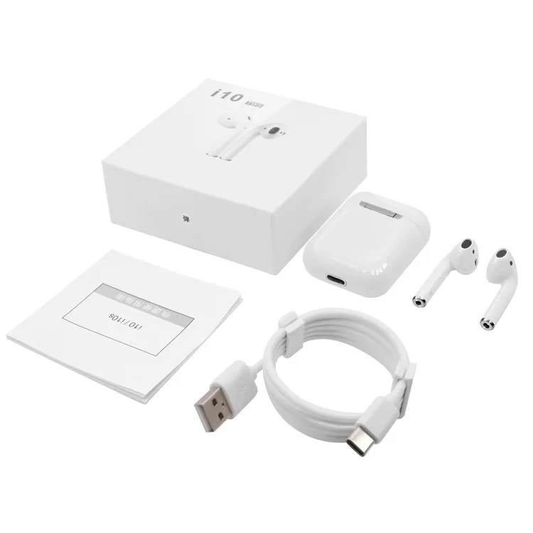 i7S Sports BT In-Ear Stereo Headphones Headset Sport Earbud With Mic Charge Box TWS mini Touch Control Wireless Headphones Blue - ANKUX.COM