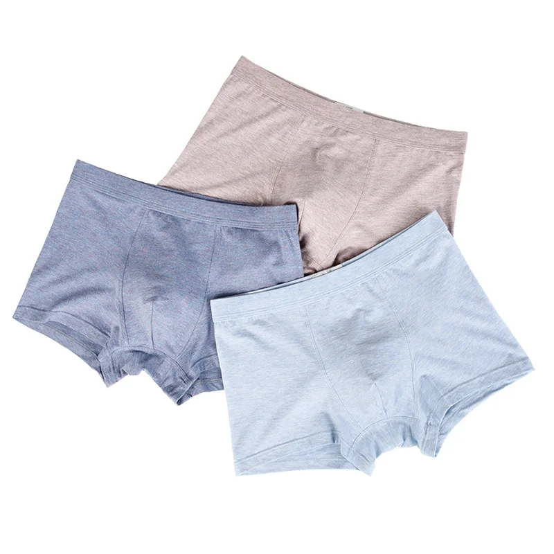 Customize Boxer Briefs Plain Cotton Breathable Stretch Seamless Boxer Short Underwear For Adult Men