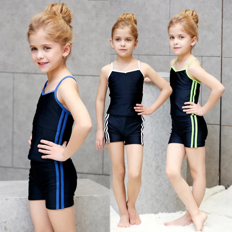 Simple Design Set Kids Swimsuit Class Suit Children Swimwear School ...