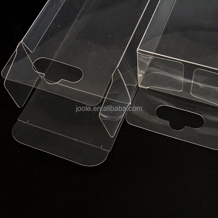 8x4x14.8cm Clear Pvc Boxes Doll Products Display Foldable Plastic Boxes