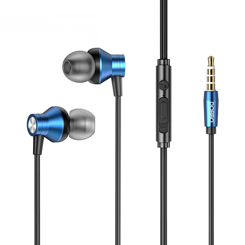 

DOBBO E10 3.5mm in-ear wire-controlled headset microphone music game waterproof noise-cancelling headset