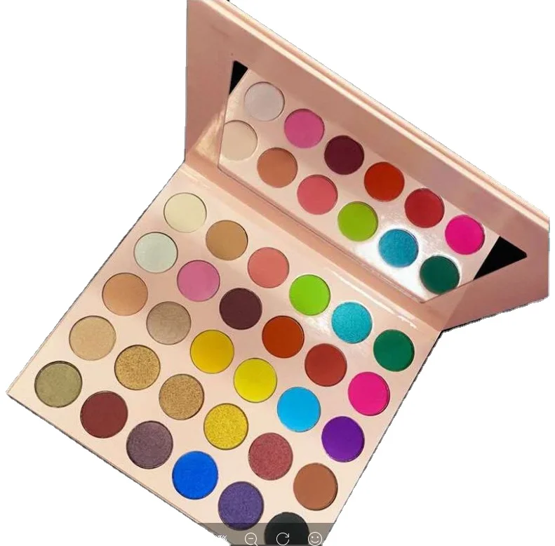 

New arrival custom cosmetics makeup products baby pink 30 color eye shadow palette