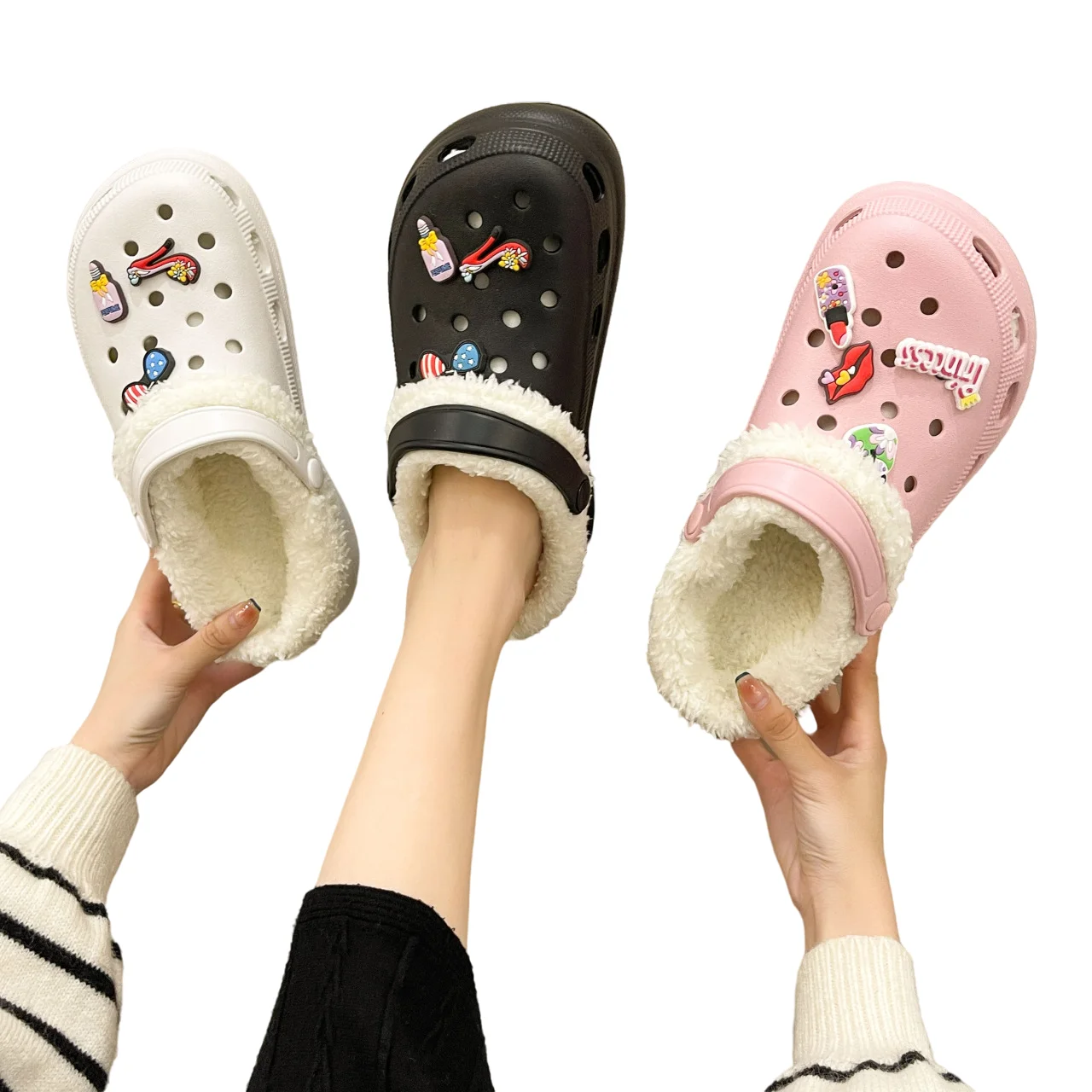 

Women's shoes fur flat sandals slippers fashion summer slippers for women and ladies platform clogs slides women slippers clogs