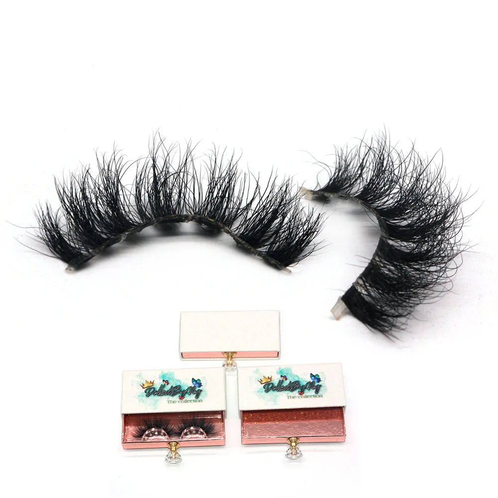 

FA05T8-15H wholesale short fluffy wispy 3d 5d 15mm clear transparent Invisible band mink eyelashes vendor, Natural black