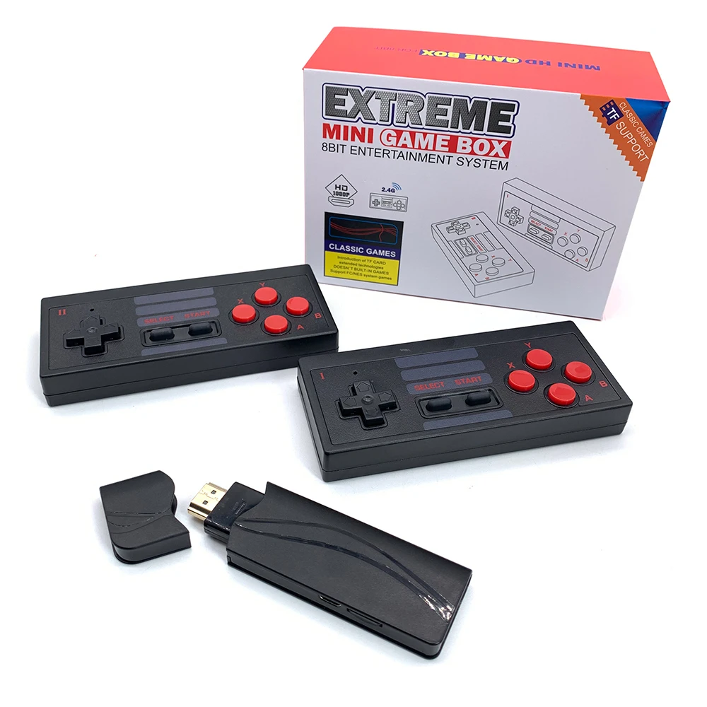 

Wholesale 3D Video Game Console tv Player Video Gaming Console with usb Cable Classic Child Family Video FY-628 games consoles, Black