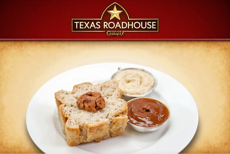 Close-up of Texas Roadhouse style cinnamon butter spread on warm roll
