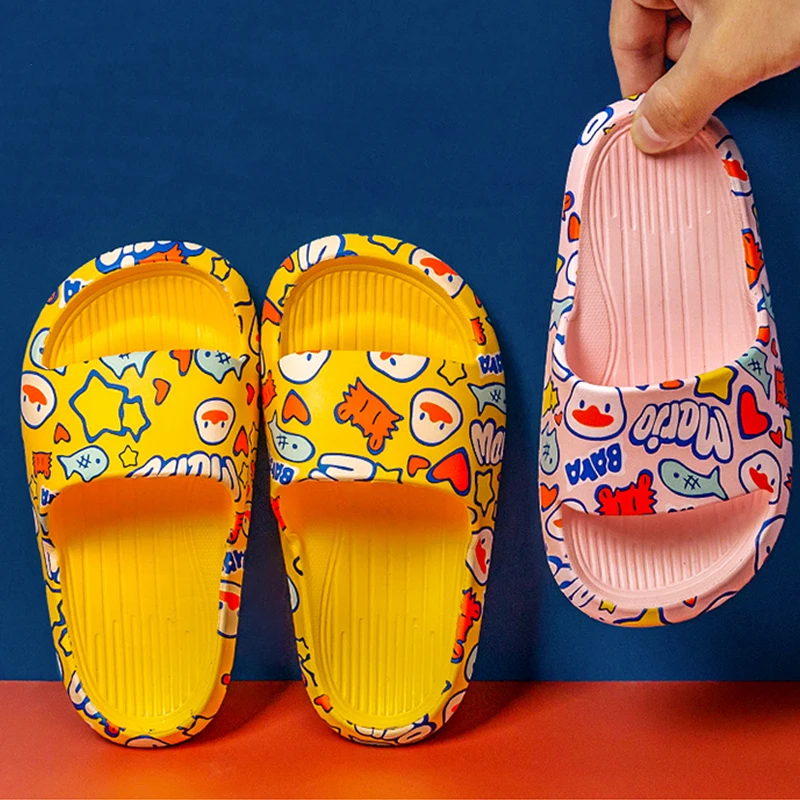 

Girl Shoes Kids Unisex Cartoon Slide Summer Outdoor Casual Children Slippers Children Flat Sandal Children Unisex Slipper