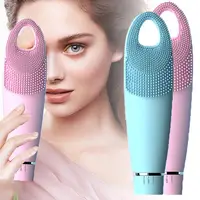 

Waterproof Electric Silicone Exfoliating Cleaning Sonic Facial Cleansing Face Wash Brush