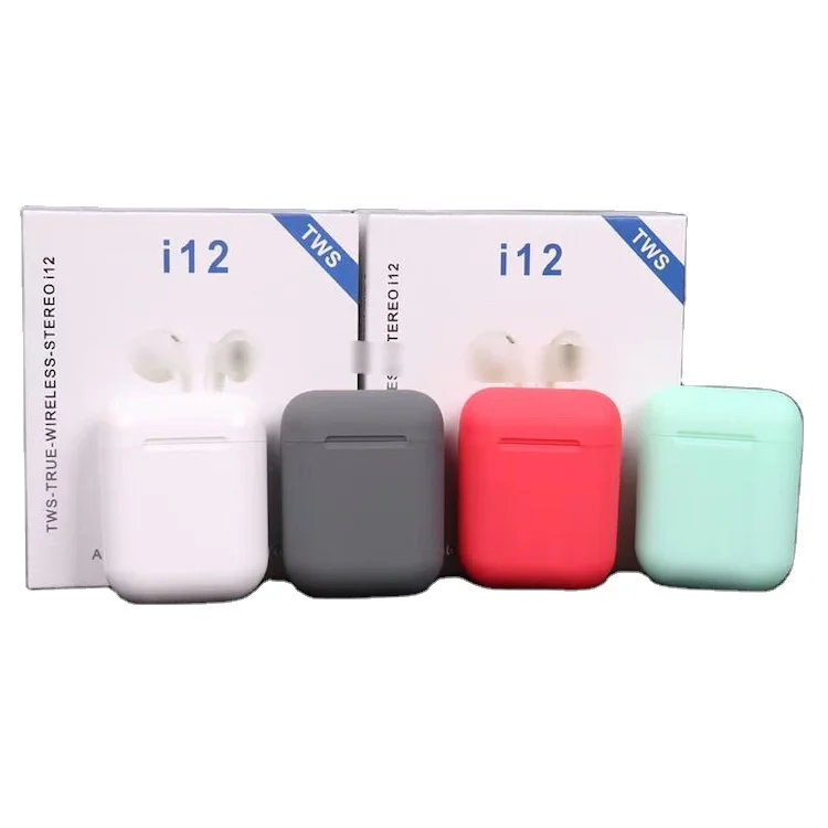 

Hot Sell Cheap OEM Macaron Wireless Headphones Touch Pop-up True Eaarpiece TWS i12 Earbuds Free Shipping earphones, Black, white, macaron