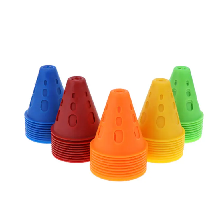 

Colorful Plastic Soccer Training Marking Mini Football Soccer Cones Training, Yellow,blue,green,orange,red