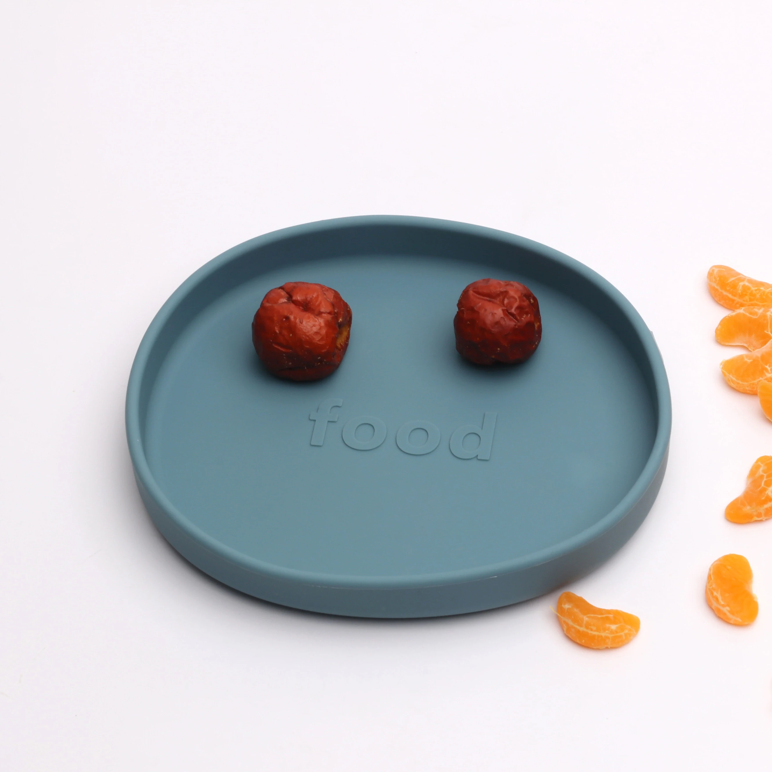 

Food Grade Silicone Irregular One-piece Silicone Baby Feeding Bowls Dishes Silicone Baby Plate, Customized color