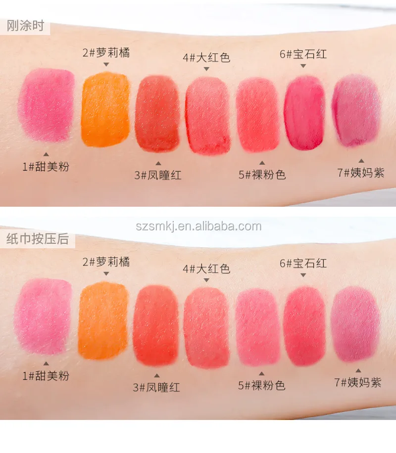 口紅韓国リキッドリップティント美容化粧品メイク長持ちするレッドピンクリップラッカーリキッドティントoem Buy Lip Tint Lip Lacquer Liquid Tint Product On Alibaba Com