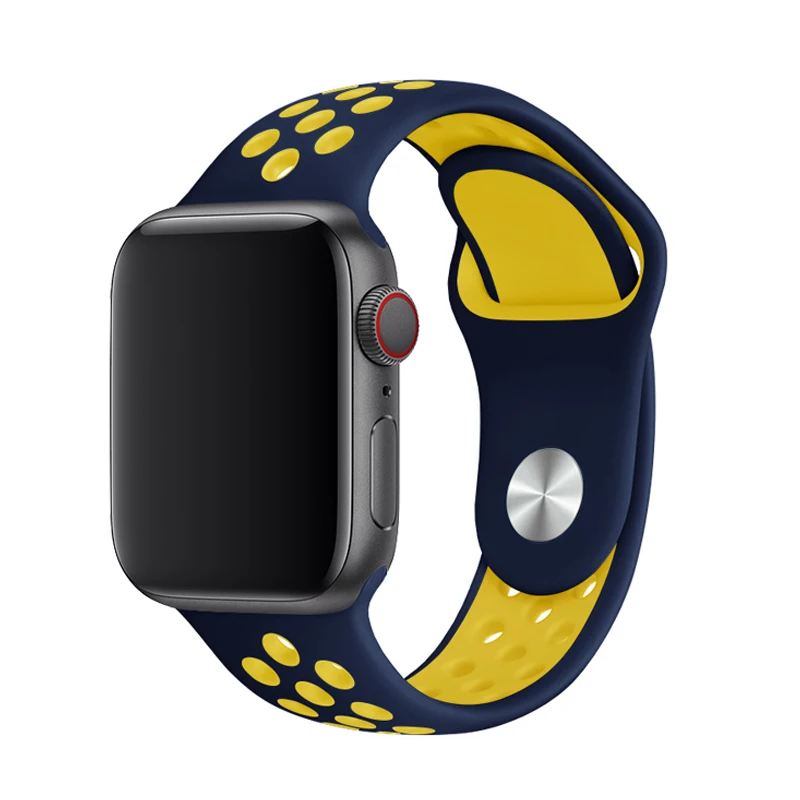

30 to 40mm for apple rubber silicone strap high quality luxury watch band for teenager, Multi colors
