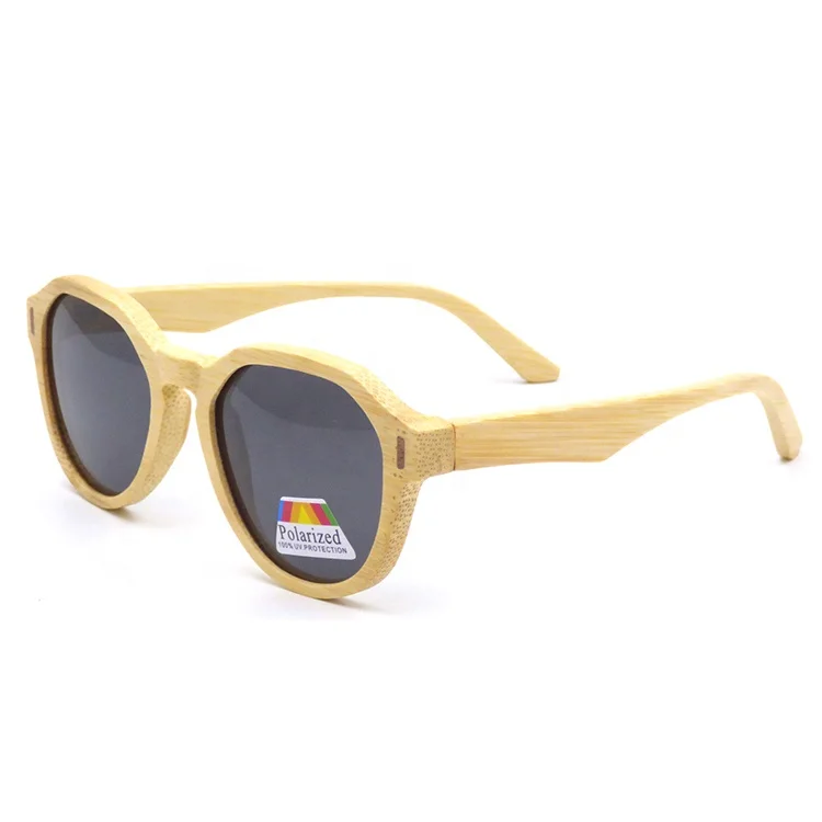 

Wood Sunglasses Custom Logo Polarized Bamboo Fashion Black Mirror Time Protection Color Lenses For Adults