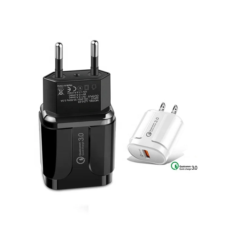 

Quick Charger 3.0 USB Charger for Samsung QC 3.0 Fast Wall Charger For Iphone 12 pro pro max AU US EU Plug Adapter For Huawei, Black white