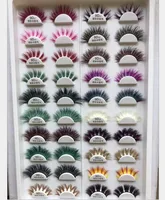 

Colored Eyelashes Wholesale Vendor Custom Eyelash Packaging Box 3d Mink Eyelashes 100 Real For Christmas