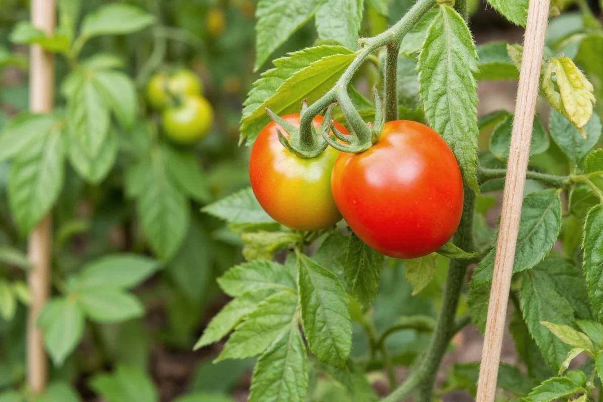 how to stake a tomato plant