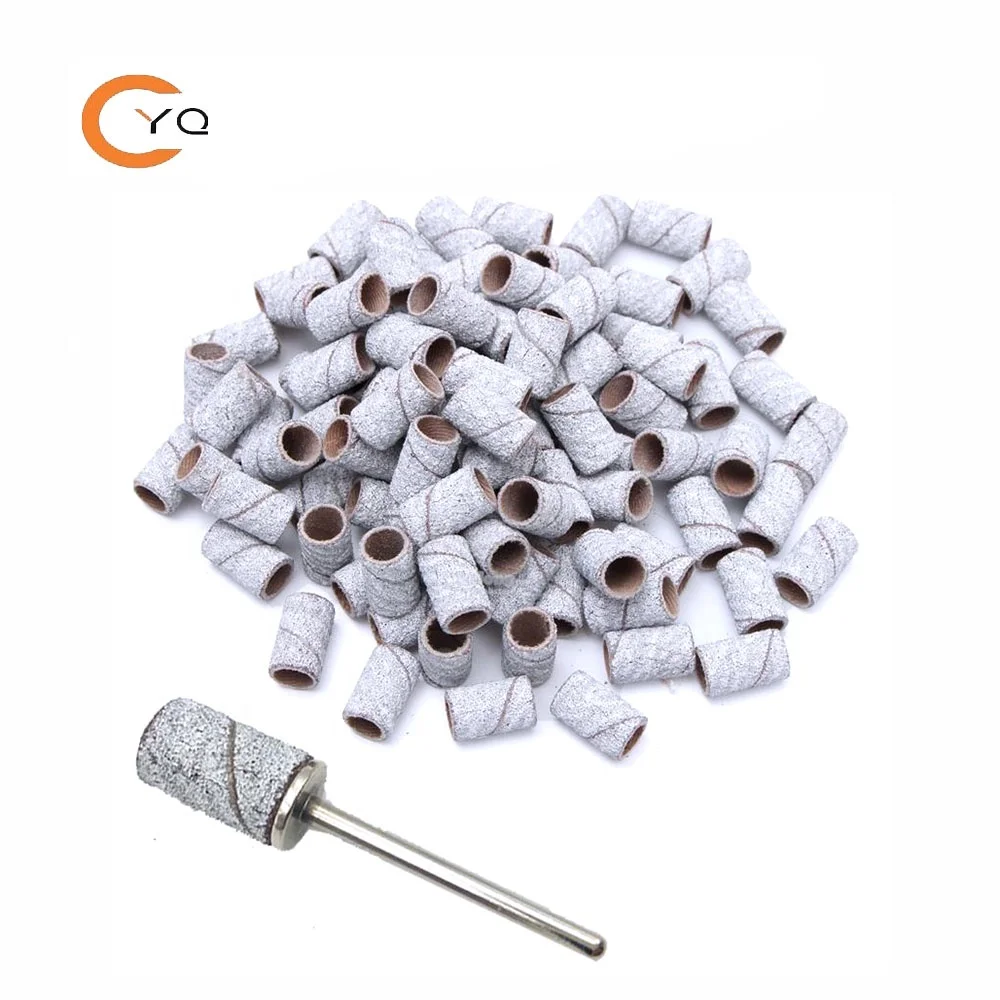 

China factory 80# 120# 180# white zebra strip manicure grinding sanding band for nail drill machine