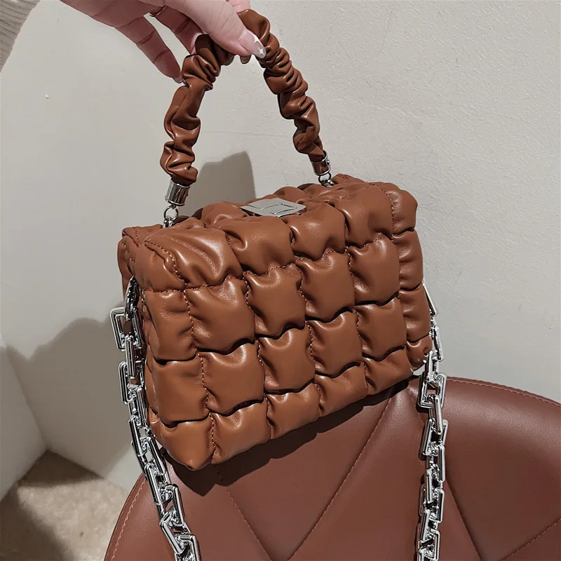 

2021 New Trendy luxury large capacity pu leather shoulder bag lady designer purses and handbags