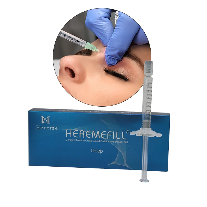 

hyaluronic acid injection dermal filler 2ml deep line for nose with Lido