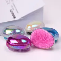 

Egg Round Shape Soft Styling Tools Detangling Comb Salon Hair Care comb For Travel Hair Brushes