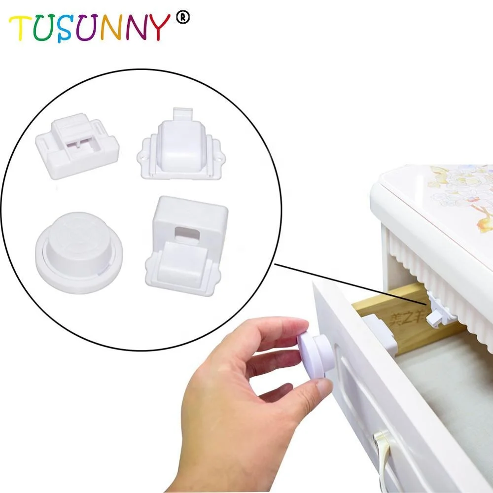 

Child Safety Magnetic Cabinet and Drawer Locks for Proofing Kitchen Child Latches