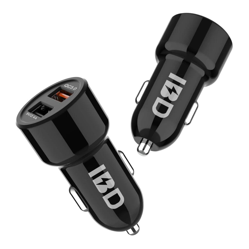 

dual port car charger quick charging car charger for mobile phone universal car charger with private mold