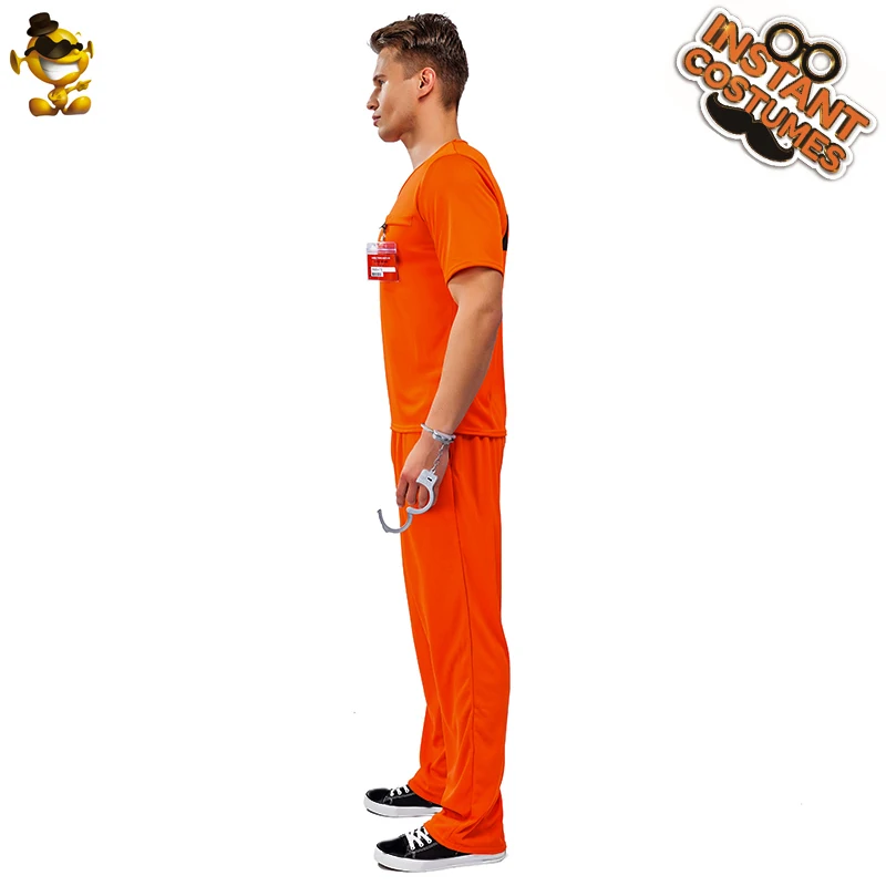 Details about   Unisex Prisoner Costumes Carnival Party Halloween Couple Adult Violent Cosplay