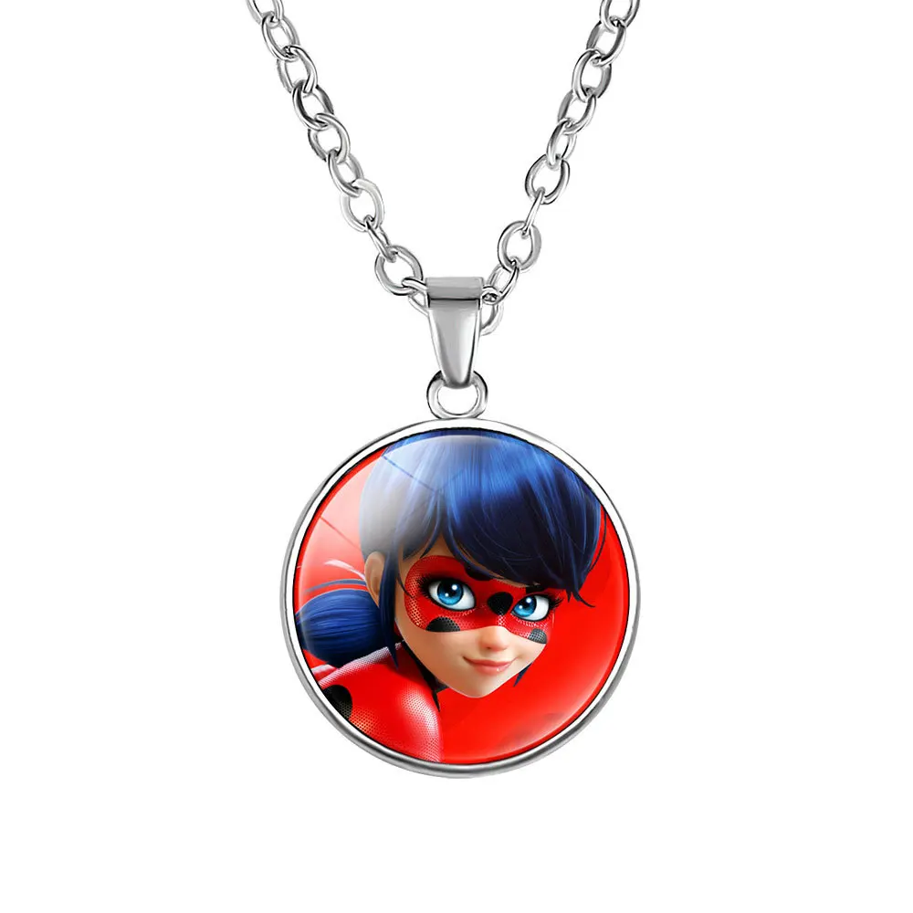 

Best-selling miraculous ladybug adrien necklace hot style accessory Strange Trace Super Cat Reddy Time Gem Pendant